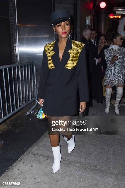 Janelle Monae attends the Balmain after party at Boom Boom Room at the Standard Hotel at on May 7, 2018 in New York City.