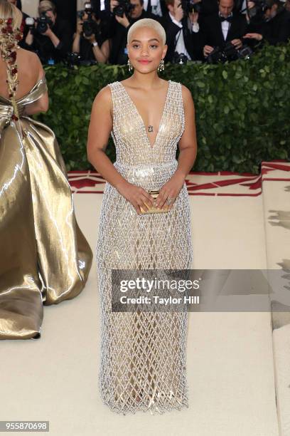 Kiersey Clemons attends the Heavenly Bodies: Fashion & The Catholic Imagination Costume Institute Gala at The Metropolitan Museum of Art on May 7,...