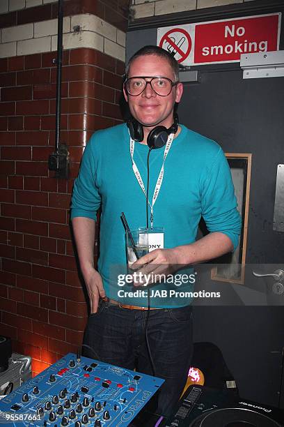 Giles Deacon attends the launch party of 'Sony BRAVIA World First' at The Tramshed on January 29, 2009 in London, England.