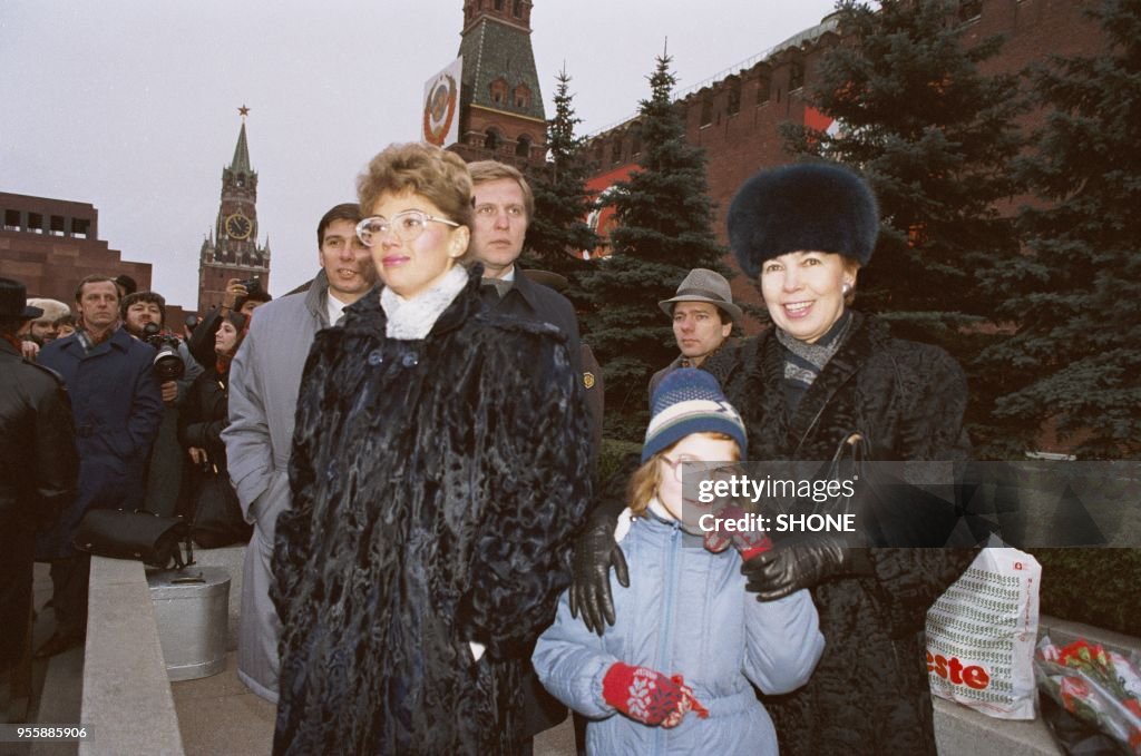 Gorbachev Family At Parade