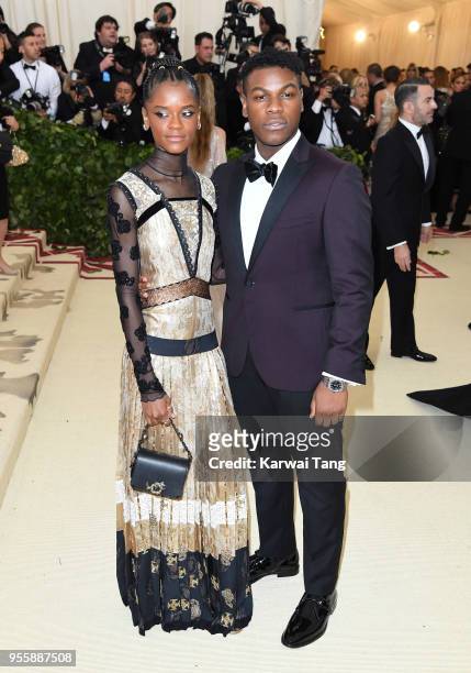 Letitia Wright and John Boyega attend the Heavenly Bodies: Fashion & The Catholic Imagination Costume Institute Gala at Metropolitan Museum of Art on...