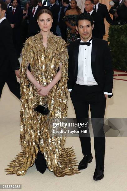 Evan Rachel Wood and Joseph Altuzarra attend "Heavenly Bodies: Fashion & the Catholic Imagination", the 2018 Costume Institute Benefit at...