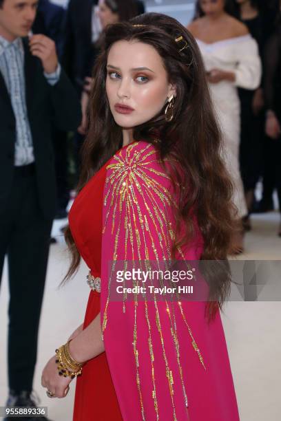 Katherine Langford attends "Heavenly Bodies: Fashion & the Catholic Imagination", the 2018 Costume Institute Benefit at Metropolitan Museum of Art on...