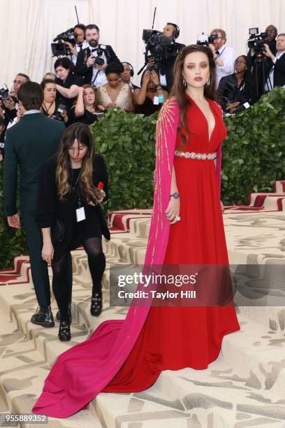 Katherine Langford attends "Heavenly Bodies: Fashion & the Catholic Imagination", the 2018 Costume Institute Benefit at Metropolitan Museum of Art on...