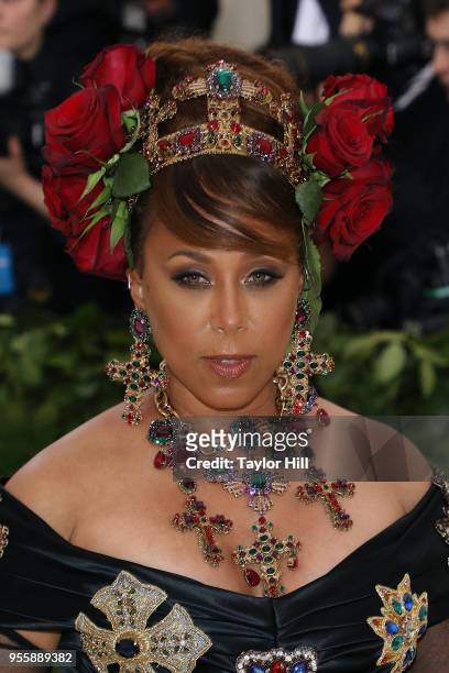 Marjorie Harvey attends "Heavenly Bodies: Fashion & the Catholic Imagination", the 2018 Costume Institute Benefit at Metropolitan Museum of Art on...