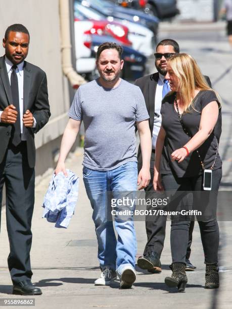 Ben Falcone is seen arriving at 'Jimmy Kimmel Live' on May 07, 2018 in Los Angeles, California.