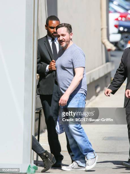 Ben Falcone is seen arriving at 'Jimmy Kimmel Live' on May 07, 2018 in Los Angeles, California.