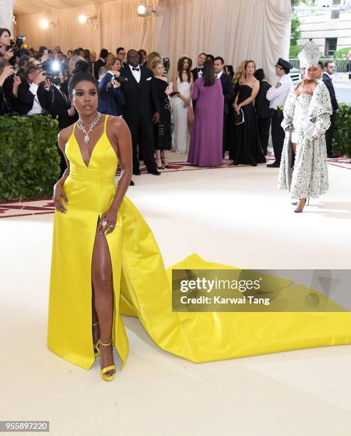 Gabrielle Union attends the Heavenly Bodies: Fashion & The Catholic Imagination Costume Institute Gala at Metropolitan Museum of Art on May 7, 2018...