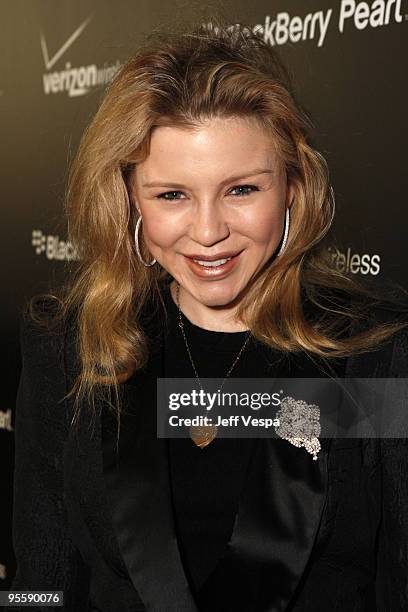 Casey Johnson arrives to The New Pink BlackBerryr Pearl Smartphone Launch Party at A+D Studio on January 31,2008 in Los Angeles,California.