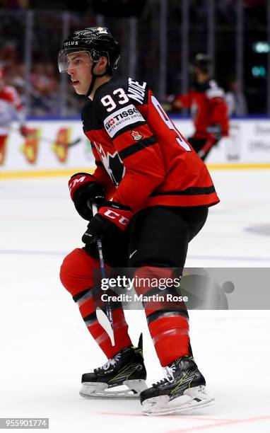 Ryan Nugent Hopkins of Canada skates against Denmark during the 2018 IIHF Ice Hockey World Championship group stage game between Canada and Denmark...