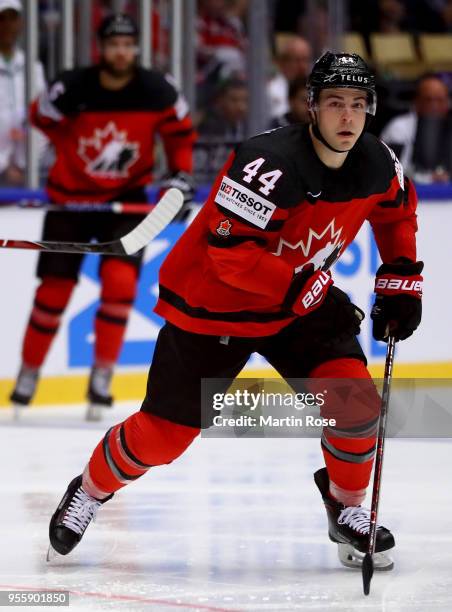 Jean Gabriel Pageau of Canada skates against Denmark during the 2018 IIHF Ice Hockey World Championship group stage game between Canada and Denmark...