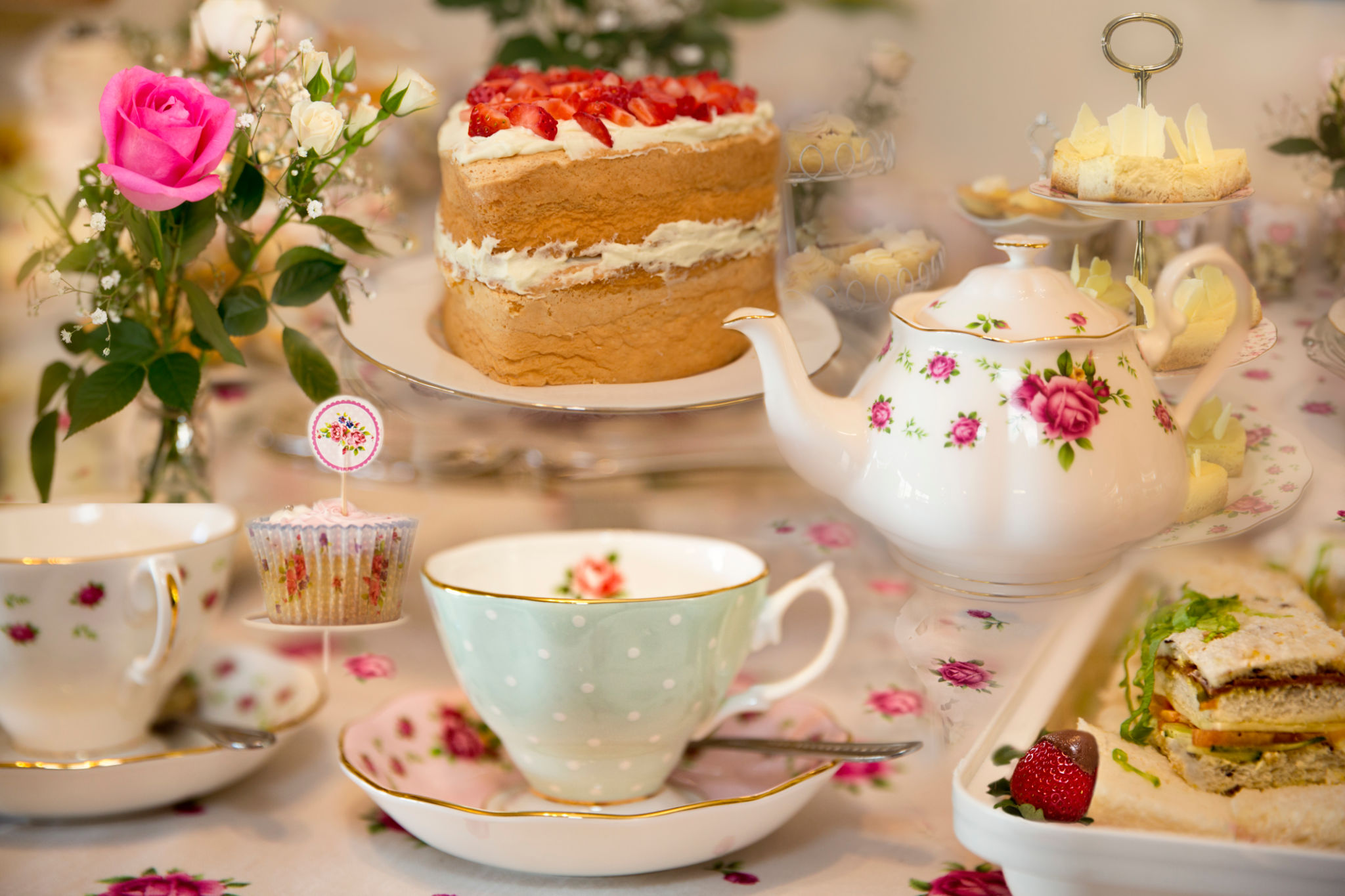 personalized tea party decor