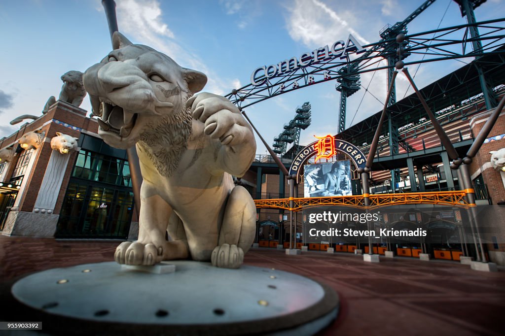Comerica Park in Detroit, Michigan