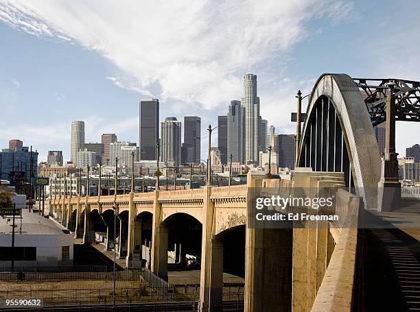 downtown los angeles - downtown los angeles stock-fotos und bilder