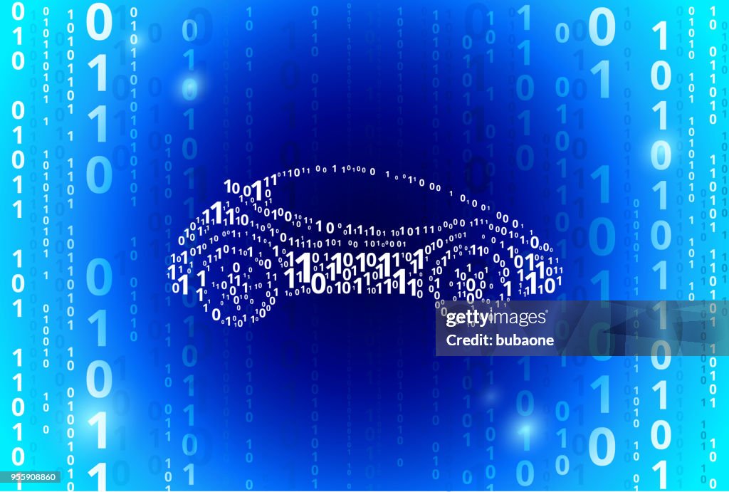 Futuristic Car Binary Code Blue Vector Pattern Background High-Res ...