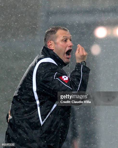 Cesena Head Coach Pierpaolo Bisoli during the Serie B match between Modena and Cesena at Alberto Braglia Stadium on January 5, 2010 in Modena, Italy.