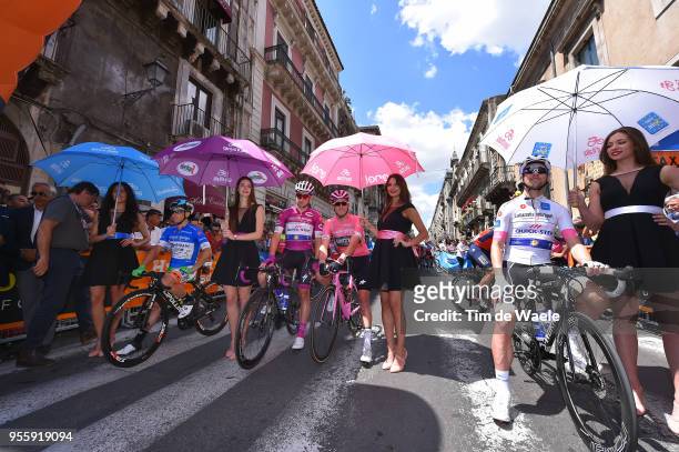 Start / Maximilian Schachmann of Germany and Team Quick-Step Floors White Best Young Rider Jersey / Rohan Dennis of Australia and BMC Racing Team...