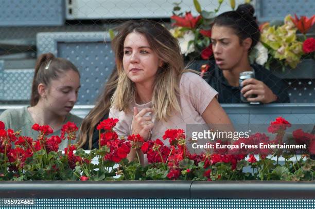 Andrea Guasch during day three of the Mutua Madrid Open tennis tournament at the Caja Magica on May 7, 2018 in Madrid, Spain.