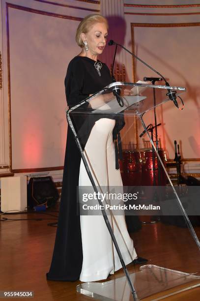 Carolina Herrera attends the Ballet Hispanico 2018 Carnaval Gala at The Plaza Hotel on May 7, 2018 in New York City.