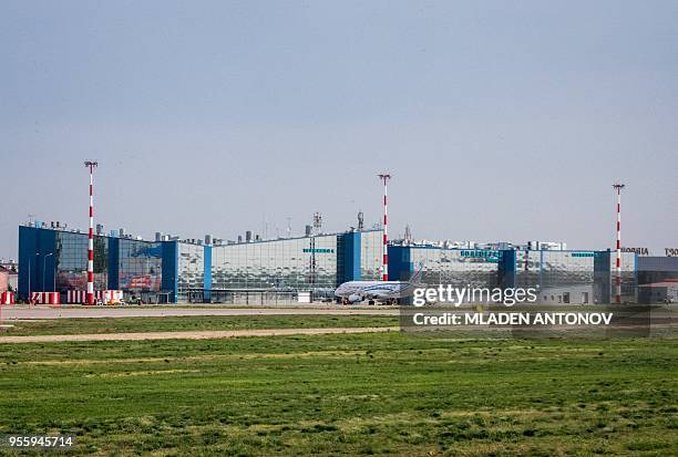 Picture taken on May 8, 2018 shows the new international terminal of Volgograd's airport.