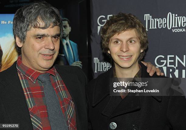 Director Miguel Arteta and actor Michael Cera attend Dimension Films' special screening of "Youth in Revolt" at Regal Cinemas Union Square on January...