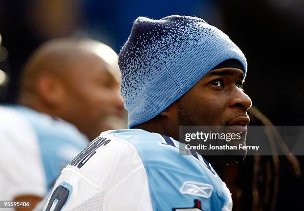 Vince Young of the Tennessee Titans plays against the Seattle Seahawks at Qwest Field on January 3, 2010 in Seattle, Washington.