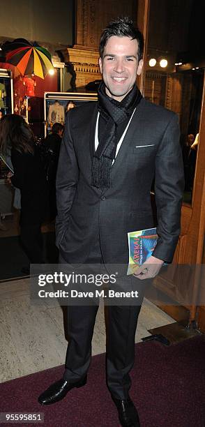 Television presenter Gethin Jones arrives at Cirque du Soleil's Varekai gala opening night at the Royal Albert Hall January 5, 2009 in London,...