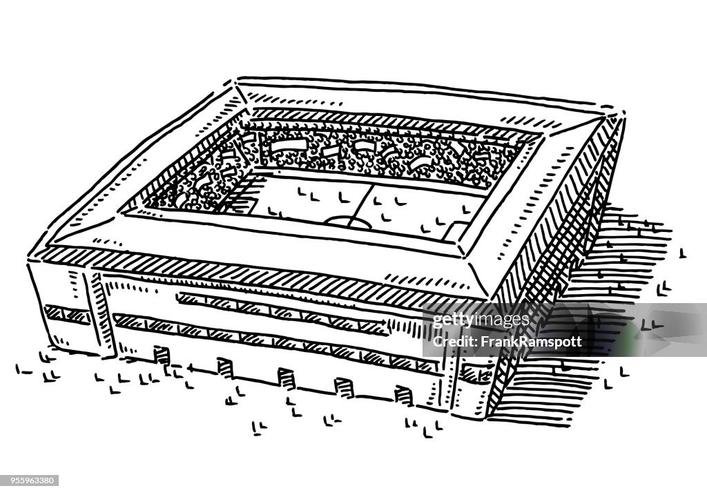 Generic Soccer Stadium Drawing