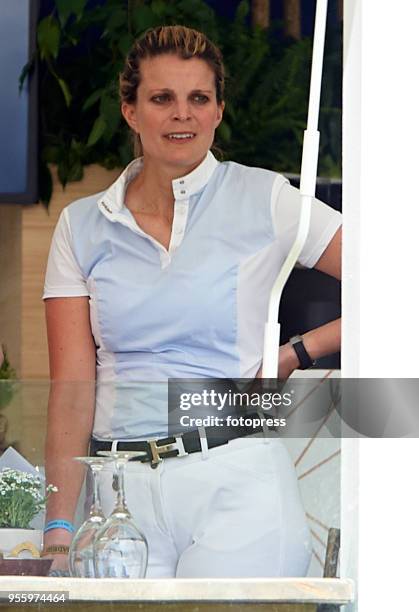 Athina Onassis attends Global Champions Tour at Club de Campo Villa de Madrid on May 4, 2018 in Madrid, Spain.