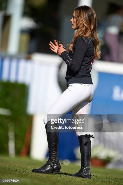 Jessica Springsteen attends Global Champions Tour at Club de Campo Villa de Madrid on May 4, 2018 in Madrid, Spain.