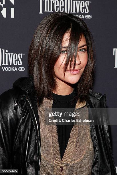 The CW's "Gossip Girl" actress Jessica Szohr attends the premiere of "Youth In Revolt" at the Regal Cinemas Union Square on January 5, 2010 in New...