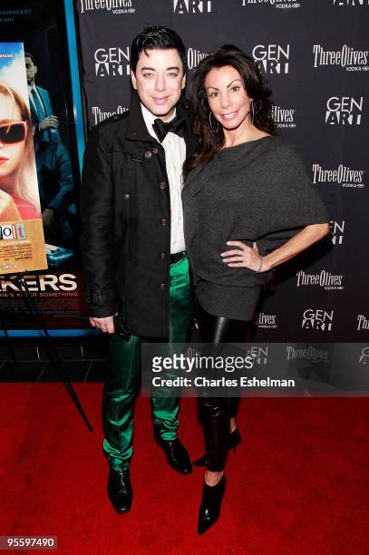 Designer Malan Breton and Danielle Staub of Bravo's "Real Housewives of New Jersey" attend the premiere of "Youth In Revolt" at the Regal Cinemas...