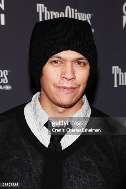 Actor Chaske Spencer attends the premiere of "Youth In Revolt" at the Regal Cinemas Union Square on January 5, 2010 in New York City.