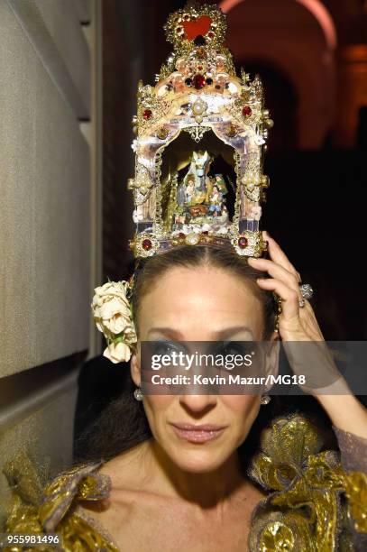 Sarah Jessica Parker attends the Heavenly Bodies: Fashion & The Catholic Imagination Costume Institute Gala at The Metropolitan Museum of Art on May...