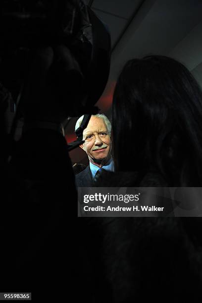 Captain Chesley B. "Sully" Sullenberger III attends the premiere of "Brace for Impact" at the Walter Reade Theater on January 5, 2010 in New York...