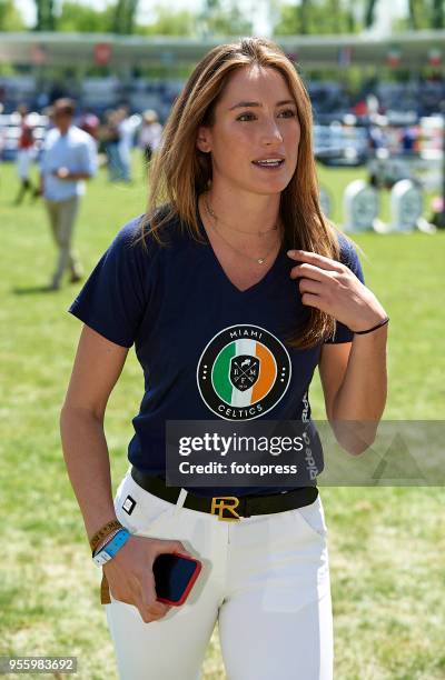 Jessica Springsteen attends Global Champions Tour at Club de Campo Villa de Madrid on May 5, 2018 in Madrid, Spain.