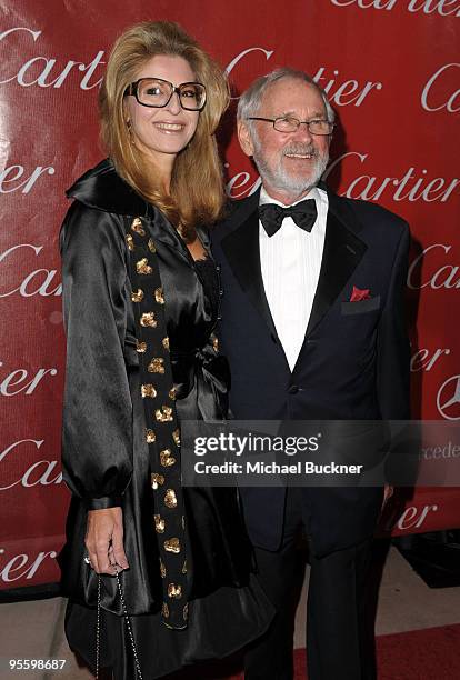 Director Norman Jewison and guest arrive at the 2010 Palm Springs International Film Festival gala held at the Palm Springs Convention Center on...