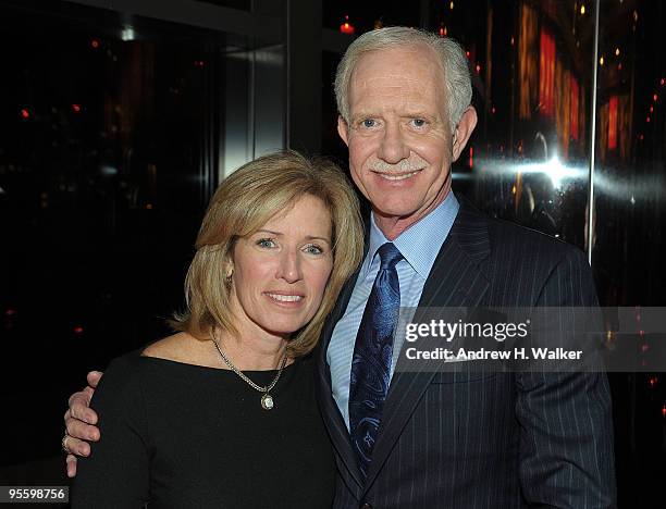 Lorraine "Lorrie" Sullenberger and Captain Chesley B. "Sully" Sullenberger III attend the after party for the premiere of "Brace for Impact" at...