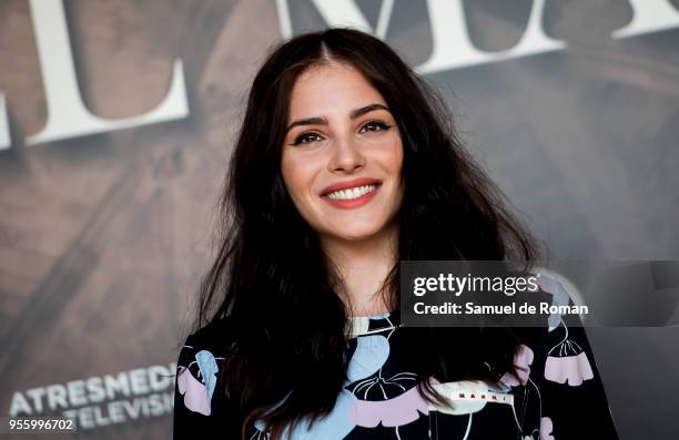 Andrea Duro attends during 'La Catedral del Mar' Madrid Photocall on May 8, 2018 in Madrid, Spain.