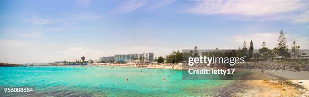 nissi beach ayia napa, cyprus - ayia napa stock pictures, royalty-free photos & images