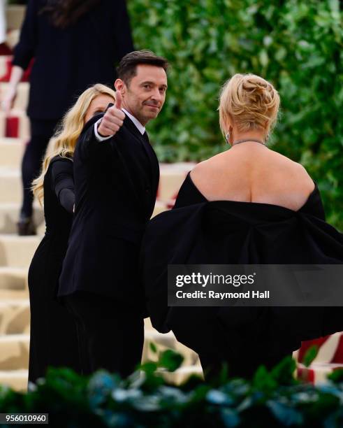 Deborra-Lee Furness and Hugh Jackman attend the Heavenly Bodies: Fashion & The Catholic Imagination Costume Institute Gala at The Metropolitan Museum...
