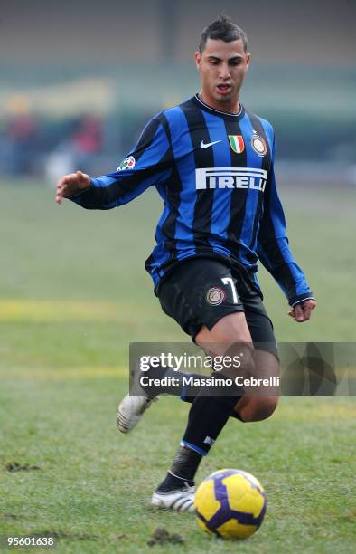 Ricardo Quaresma of FC Inter Milan in action during the Serie A match between AC Chievo Verona and FC Inter Milan at Stadio Marc'Antonio Bentegodi on...