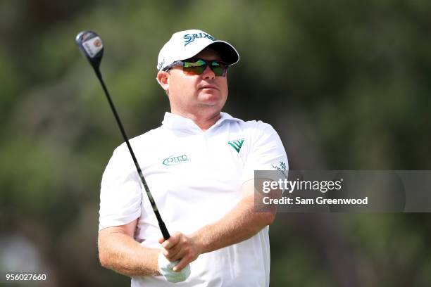 Ted Potter Jr. Of the United States plays a shot during practice rounds prior to THE PLAYERS Championship on the Stadium Course at TPC Sawgrass on...