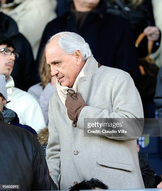 Roberto Bettega of Juventus FC looks on during the Serie A match between Parma and Juventus at Stadio Ennio Tardini on January 6, 2010 in Parma,...