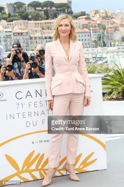 Cate Blanchett attends the Jury photocall during the 71st annual Cannes Film Festival at Palais des Festivals on May 8, 2018 in Cannes, France.