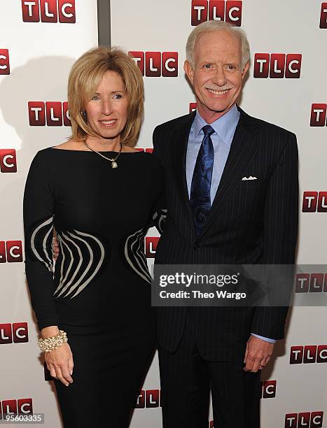 Lorrie Sullenberger and Captain Chesley "Sully" Sullenberger attend the premiere of "Brace for Impact" at the Walter Reade Theater on January 5, 2010...