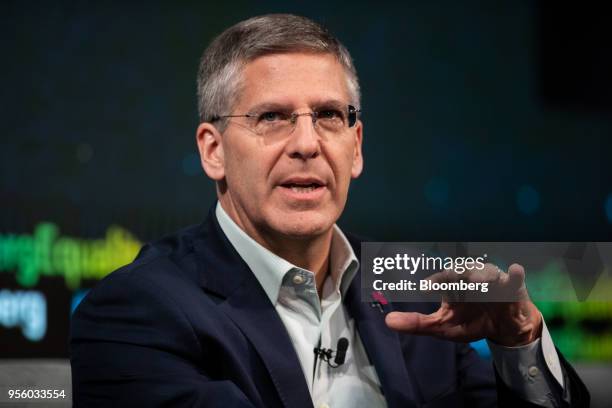 Bob Moritz, global chairman of PricewaterhouseCoopers International Ltd , speaks during the Bloomberg Business of Equality conference in New York,...