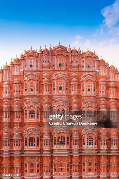 hawa mahal, jaipur, india - india palace stock-fotos und bilder