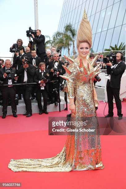 Elena Lenina attends the screening of "Everybody Knows " and the opening gala during the 71st annual Cannes Film Festival at Palais des Festivals on...