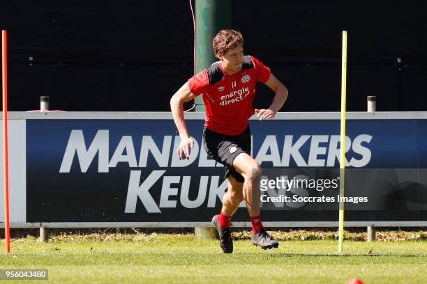 Sam Lammers of PSV during the Training PSV at the De Herdgang on May 8, 2018 in Eindhoven Netherlands